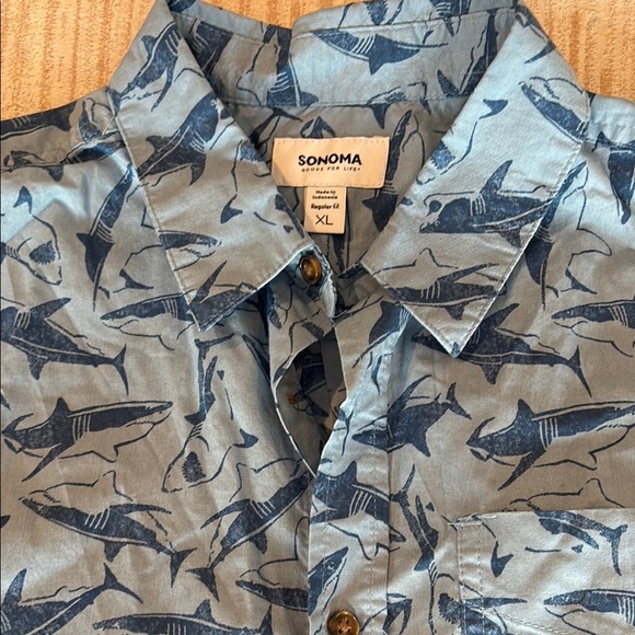 Sonoma Blue Matching Set Button Down Shirt - Picture 2 of 4